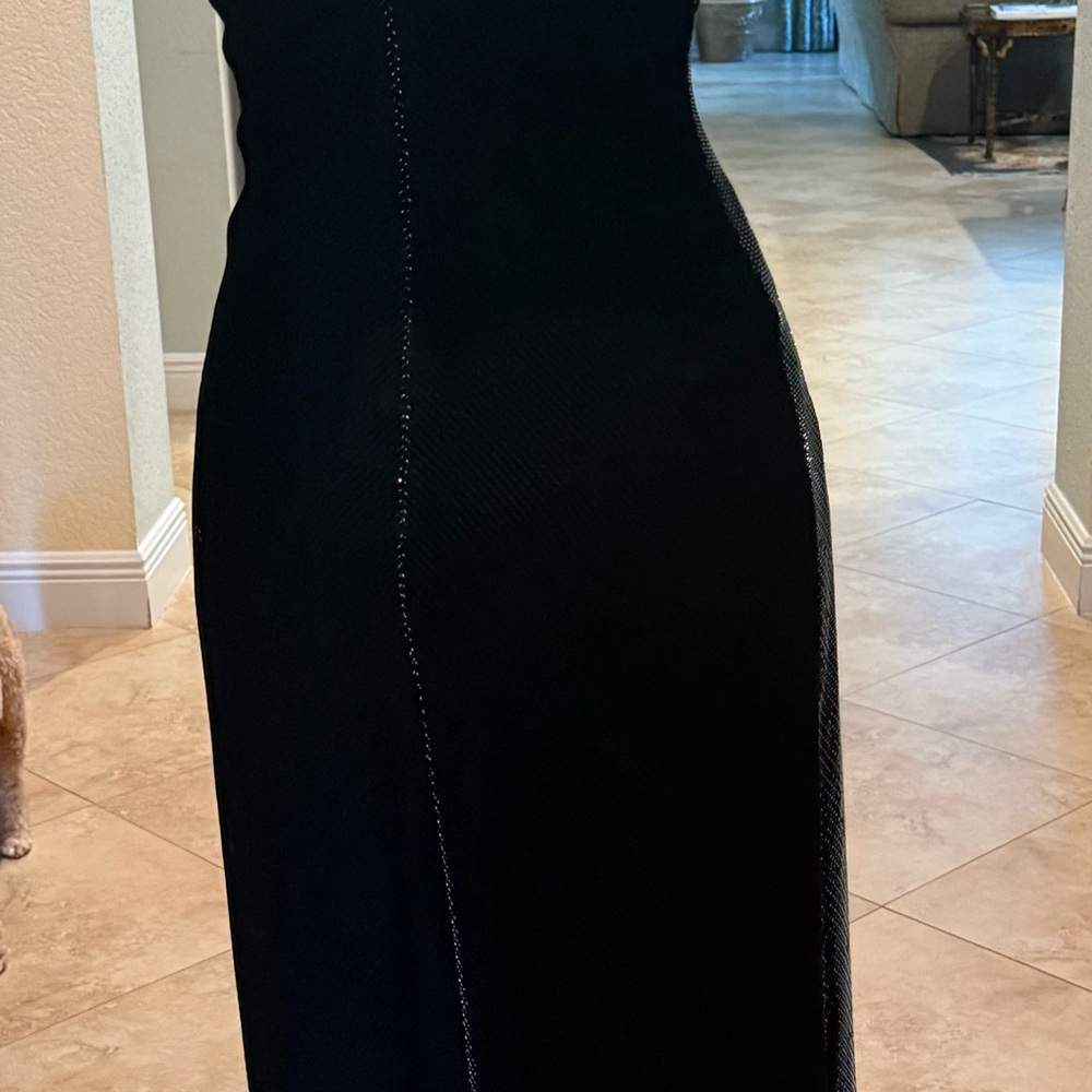 Cache Black Ruffle Prom Dress - Picture 4 of 5